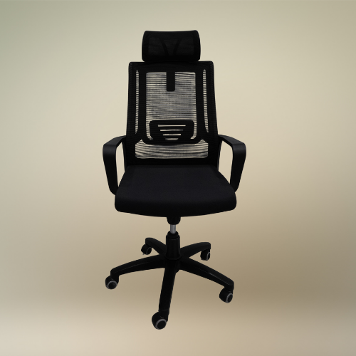 Pro-Air Full Mesh Ergonomic Chair – Adjustable Headrest & Lumbar with Designer Spider Base