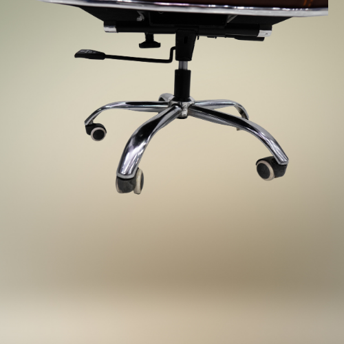 Executive PU Leather Office Chair – Double-Lever Recline & Heavy-Duty Steel Base – Available in Black & Brown