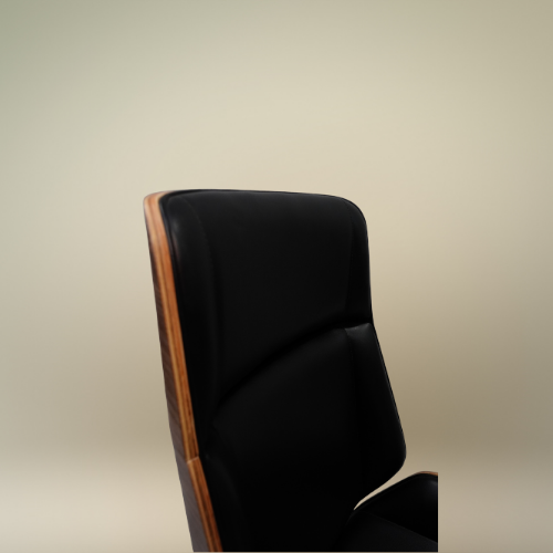 Luxury Executive PU Leather & Wood Office Chair – Designer Spider Base – Heavy Duty