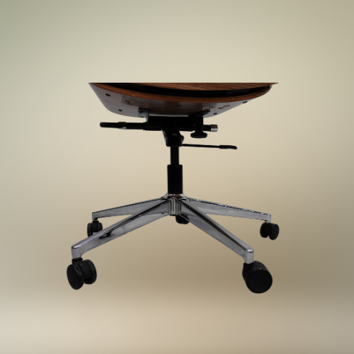 Luxury Executive PU Leather & Wood Office Chair – Designer Spider Base – Heavy Duty