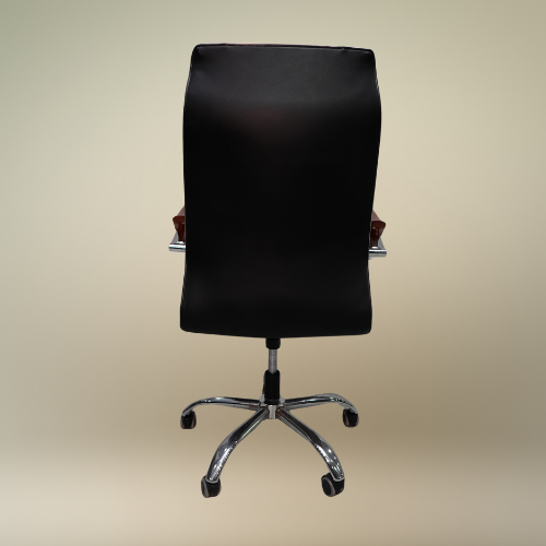 Executive PU Leather Office Chair - Heavy Duty Double-Lever Recline with Steel Base