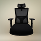 Executive Full Mesh Ergonomic Chair – Adjustable Back, Headrest & Arms – Premium Aluminum Spider Base