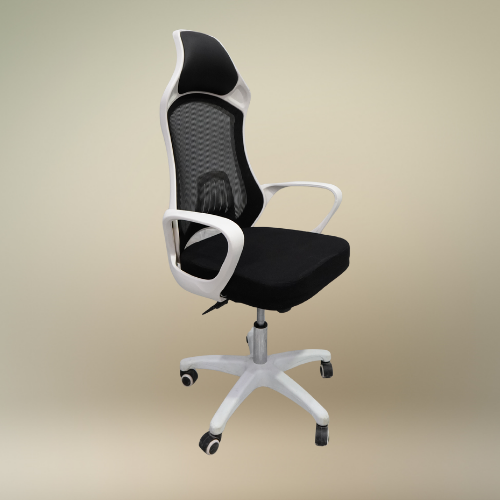 Essential Ergonomic Office Chair – Adjustable Headrest & Lumbar Support with Heavy-Duty Spider Base